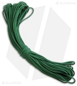 Green 550 Paracord Nylon Braided 7-Strand Core (100') USA