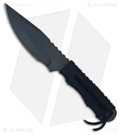 ABKT Phantom Savage Fixed Blade Knife Black Paracord (5" Black) ABKT Phantom Savage Fixed Blade Knife Black Paracord (5" Black) -Blade HQ ABKT Phantom Savage black paracord black BHQ 38107 er