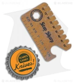 Audacious Titanium Dog Tag Tool Anglefinder V3 - Bronzed -Blade HQ Audacious Titanium Dog Tag Tool Anglefinder V3 Bronzed AC DT3 TIT BRZ BHQ 113048 LS Bottlecap