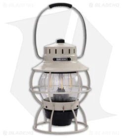Barebones Living Railroad Lantern Vintage White (200 Lumens)