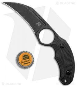 Bastinelli Creations HARPY Karambit Fixed Blade Black (3.25" Black SW) 3 Bastinelli Creations HARPY Karambit Fixed Blade Black (3.25" Black SW) -Blade HQ Bastinelli Creations HARPY Fixed Black BHQ 98864 jr bottlecap