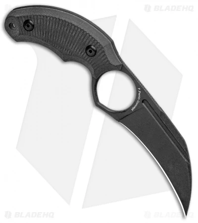 Bastinelli Creations HARPY Karambit Fixed Blade Black (3.25" Black SW) Bastinelli Creations HARPY Karambit Fixed Blade Black (3.25" Black SW) -Blade HQ Bastinelli Creations HARPY Fixed Black BHQ 98864 jr spine