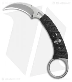 Bastinelli PiKa Picoeur Karambit Fixed Blade Knife Wrapped W/ Menuki (1" SW)