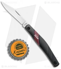 Bear Edge Traditional Slip Joint Knife Black Aluminum (2.13" Satin) 61530 -Blade HQ Bear Edge Traditional SJ Black Alum Satin 61530 BHQ 94489 jr bottlecap