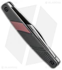 Bear Edge Traditional 2-Blade Slip Joint Knife Black (2.13" Satin) 61531 -Blade HQ Bear Edge Tradtiional 2 Blade SJ Black Satin 61531 BHQ 94490 jr side