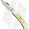 Bear & Son Med Lockback Knife Yellow Delrin (2.75" Satin) 305
