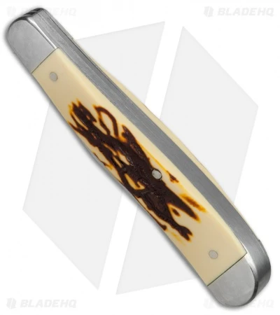 Bear & Son Slimline Trapper 3.75" Pocket Knife Stag Delrin - SD248 Bear & Son Slimline Trapper 3.75" Pocket Knife Stag Delrin - SD248 -Blade HQ Bear Son Slimline Trapper Stag Delrin SD248 BHQ 68446 jr sheath