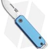Bear & Son 109 Slip Joint Pocket Knife Blue Aluminum (1.5" Satin)