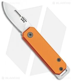 Bear & Son 109 Slip Joint Pocket Knife Orange Aluminum (1.5" Satin)