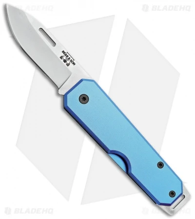 Bear & Son 110 Slip Joint Pocket Knife Blue Aluminum (2.4" Satin) Bear & Son 110 Slip Joint Pocket Knife Blue Aluminum (2.4" Satin) -Blade HQ Bear and Son Aluminum SJ Satin Blue BHQ 107785 jr