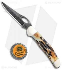 Bear & Son 3.75" Traditional Pocket Knife Genuine India Stag Bone 5149LD -Blade HQ Bear and Son Genuine India Stag Bone 5149LD BHQ 94073 jr bottlecap
