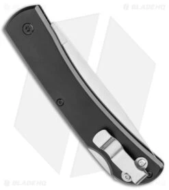 Bear & Son Large Farmhand Lock Back Knife Black Aluminum (3.4" Satin) -Blade HQ Bear and Son Large Farmhand LB Black Satin BHQ 137360 jr side