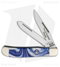 Bear & Son Masonic Trapper Traditonal Pocket Knife (2.75" Satin) S907M