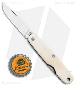 Bear & Son One Blade Pen Knife 3 1/2" White Smooth Bone WSB79 -Blade HQ Bear and Son One blade Pen White Smooth Bone WSB79 BHQ 107981 jr bottlecap