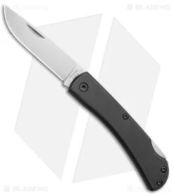 Bear & Son Small Farmhand Lock Back Knife Black Aluminum (2.75" Satin)
