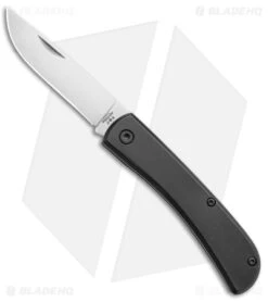Bear & Son Small Farmhand Slip Joint Knife Black Aluminum (2.75" Satin)