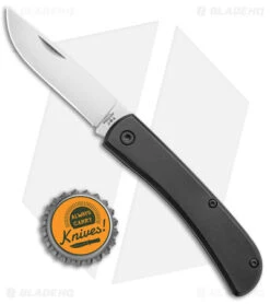 Bear & Son Small Farmhand Slip Joint Knife Black Aluminum (2.75" Satin) -Blade HQ Bear and Son Small Farmhand SJ Black Satin BHQ 135422 jr bottlecap