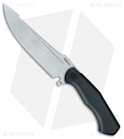 Begg Knives Alligator Harpoon Fixed Blade Knife Black G-10 (6.25" Bead Blast)