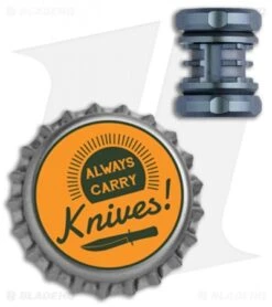 Bestech Knives Bestechman Blue Titanium Lanyard Bead -Blade HQ Bestech Knives BM01 Blue Ti Lanyard Bead BHQ 84787 jr bottlecap