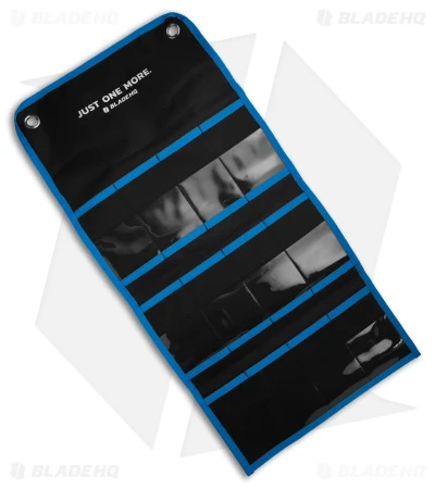 Blade HQ Knife Roll Nylon Carry Case - Black / Blue Blade HQ Knife Roll Nylon Carry Case - Black / Blue -Blade HQ Blade HQ Knife Roll Nylon Carry Case Black Blue BHQ 180682 td open