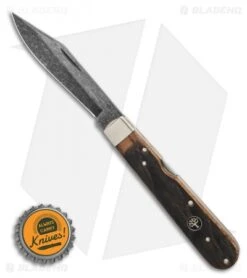 Boker 1906 Folding Lockback Knife 4.375" Castle Wood 113324 -Blade HQ Boker 1906 Folding Lockback Knife 4.375 Castle Wood 113324 BHQ 105702 LS Bottlecap 2