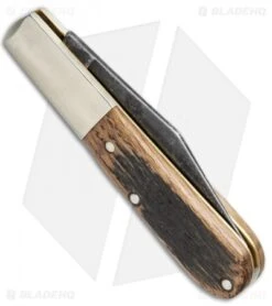 Boker Barlow Pocket Knife 2.625" Castle Wood 113941 -Blade HQ Boker Barlow Castle Wood 113941 BHQ 105758 jr side