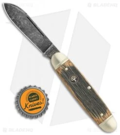 Boker Club Traditional Pocket Knife 3.75" Castle Wood -Blade HQ Boker Club Pocket Knife Castle Wood 113909 BHQ 105701 jr bottlecap