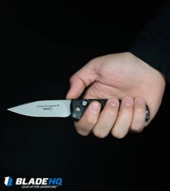 Boker Skull Kalashnikov Dagger Automatic Knife (3.25" Black D2) -Blade HQ Boker Kalashnikov Automatic Knife Black Bead Blast KALS74 BHQ 0103 kp in hand web large