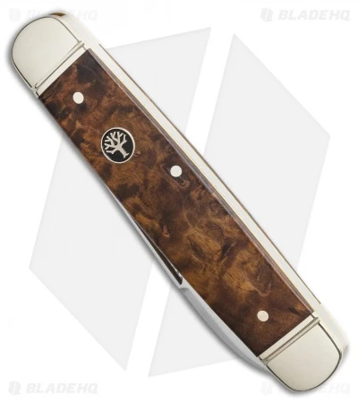 Boker Cattle Knife 4.5" Pocket Knife Curly Birch Boker Cattle Knife 4.5" Pocket Knife Curly Birch -Blade HQ Boker Traditional Cattle Knife 4.45in Curly Birch 110910 BHQ 111599 LS Spine