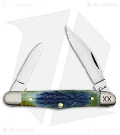 Case Cutlery Half Whittler Burnt Purple Bone Tribal Jig (6208 SS)