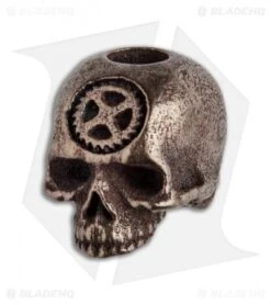 Carpe Diem EDC Skull Lanyard Bead - Bronze Steel