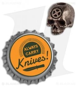 Carpe Diem EDC Skull Lanyard Bead - Bronze Steel 2 Carpe Diem EDC Skull Lanyard Bead - Bronze Steel -Blade HQ Carpe Diem EDC Skull Lanyard Bead Bronze Steel BHQ 92030 jr bottlecap