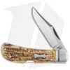Case Bose Locking Lanny's Clip Knife Bone Stag (3" Satin) 08835