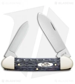 Case Canoe Knife 3.625" Worn Gray Bone CV Crandall Jig (62131 CV) 58415