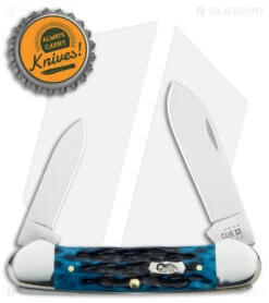 Case Canoe Knife 2.6" Pocket Worn Blue Bone/Peach Seed Jig (62131 SS) 51853 3 Case Canoe Knife 2.6" Pocket Worn Blue Bone/Peach Seed Jig (62131 SS) 51853 -Blade HQ Case Canoe Knife Pocket Worn Blue Bone Peach Seed Jig SS BHQ 140659 jr bottlecap