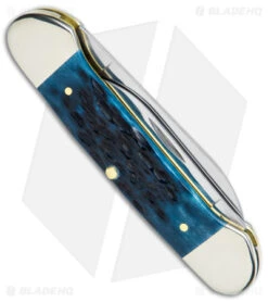 Case Canoe Knife 2.6" Pocket Worn Blue Bone/Peach Seed Jig (62131 SS) 51853 2 Case Canoe Knife 2.6" Pocket Worn Blue Bone/Peach Seed Jig (62131 SS) 51853 -Blade HQ Case Canoe Knife Pocket Worn Blue Bone Peach Seed Jig SS BHQ 140659 jr side