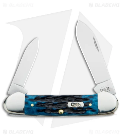 Case Canoe Knife 2.6" Pocket Worn Blue Bone/Peach Seed Jig (62131 SS) 51853 Case Canoe Knife 2.6" Pocket Worn Blue Bone/Peach Seed Jig (62131 SS) 51853 -Blade HQ Case Canoe Knife Pocket Worn Blue Bone Peach Seed Jig SS BHQ 140659 jr