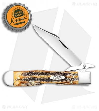 Case Cheetah Pocket Knife 4.375" 6.5 BoneStag (6.5111 1/2L SS) 65319 Case Cheetah Pocket Knife 4.375" 6.5 BoneStag (6.5111 1/2L SS) 65319 -Blade HQ Case Cheetah Pocket Bone Stag SS 65319 BHQ 108142 jr bottlecap