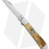 Case Copperhead Pocket Knife Burnt Cream Bone Barnboard Jig (3" Polish) 36727