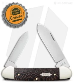 Case Cutlery Canoe Knife 3.6" Black Sycamore Wood (72131 SS) -Blade HQ Case Cutlery Canoe Black Sycamore Wood 25574 BHQ 122362 jr bottlecap