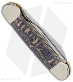 Case Cutlery Canoe Knife 3.6" Black Sycamore Wood (72131 SS) -Blade HQ Case Cutlery Canoe Black Sycamore Wood 25574 BHQ 122362 jr side