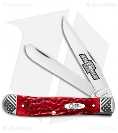 Case Chevrolet Trapper Knife 4.1" Dark Red Bone (6207SS) Case Chevrolet Trapper Knife 4.1" Dark Red Bone (6207SS) -Blade HQ Case Cutlery Chevrolet Trapper Dark Red Satin BHQ 126584 jr