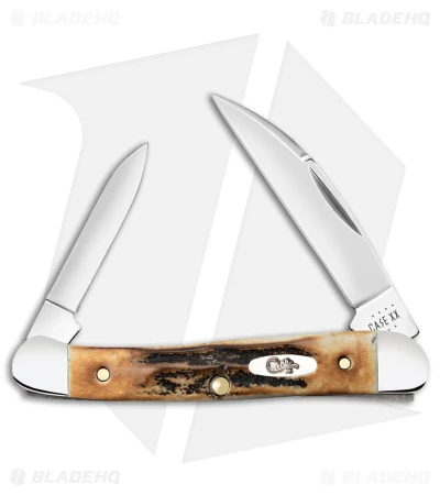 Case Cutlery Mini Copperhead Knife 3.13" Stag (52109W SS) Case Cutlery Mini Copperhead Knife 3.13" Stag (52109W SS) -Blade HQ Case Cutlery Mini Copperhead Stag BHQ 142038 jr
