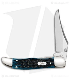 Case Kickstart Hunter Knife 4" Mediterranean Blue Bone (61265AC SS) 51857