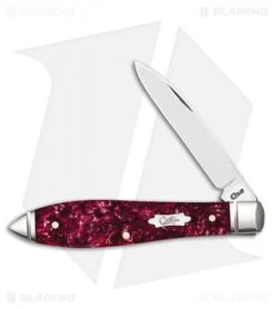 Case Cutlery Tear Drop Knife Burgundy Kiriniteâ¢ (TB101028 SS) 23182