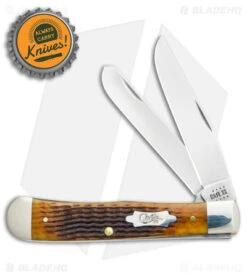 Case Trapper Knife Rogers Corn Cob Jig Antique Bone (3.3" Polish) 52832 3 Case Trapper Knife Rogers Corn Cob Jig Antique Bone (3.3" Polish) 52832 -Blade HQ Case Cutlery Trapper Knife Corn Cob Jig Antique Bone SS BHQ 123415 jr bottlecap
