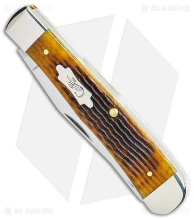 Case Trapper Knife Rogers Corn Cob Jig Antique Bone (3.3" Polish) 52832 Case Trapper Knife Rogers Corn Cob Jig Antique Bone (3.3" Polish) 52832 -Blade HQ Case Cutlery Trapper Knife Corn Cob Jig Antique Bone SS BHQ 123415 jr spine