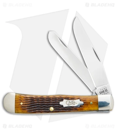 Case Trapper Knife Rogers Corn Cob Jig Antique Bone (3.3" Polish) 52832 Case Trapper Knife Rogers Corn Cob Jig Antique Bone (3.3" Polish) 52832 -Blade HQ Case Cutlery Trapper Knife Corn Cob Jig Antique Bone SS BHQ 123415 jr