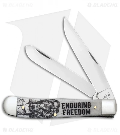 Case Knives Enduring Freedom Trapper Embellished Smooth Natural Bone - 50955 Case Knives Enduring Freedom Trapper Embellished Smooth Natural Bone - 50955 -Blade HQ Case Knives Enduring Freedom Trapper Embellished Smooth Natural Bone 50955 BHQ 123223 jr