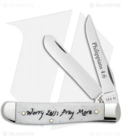 Case Knives Mini Trapper Embellished Smooth Natural Bone (6207 SS) - 60869